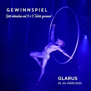 Wir verlosen 3 x 2 Tickets für unsere Show vom Sonntag, 26. März 2023 um 18 Uhr in Glarus.

Und so geht’s: Markiere die...
